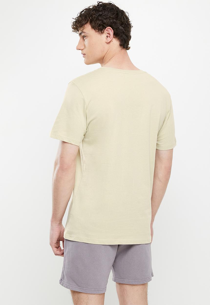 Cotton On - Tbar text T-shirt - pale sand/sometimes in new york