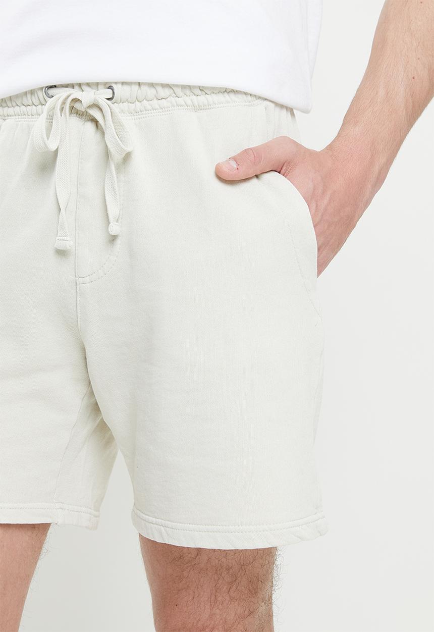 Cotton On - Pigment fleece short - ecru