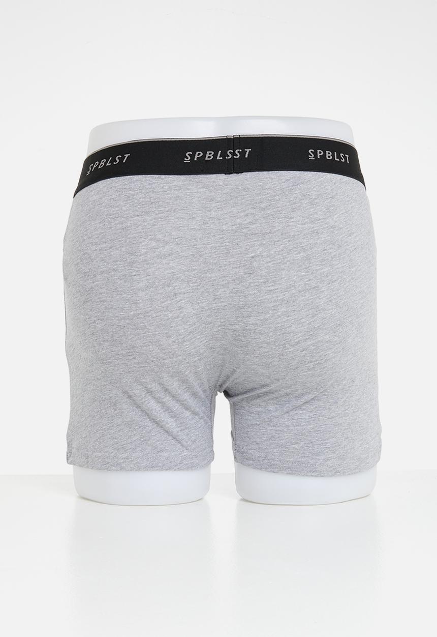 Superbalist - 3 Pack knitted cotton boxer - multi 