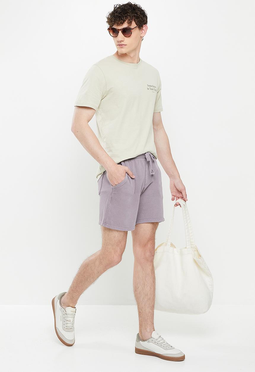 Cotton On - Pigment fleece short - washed brick
