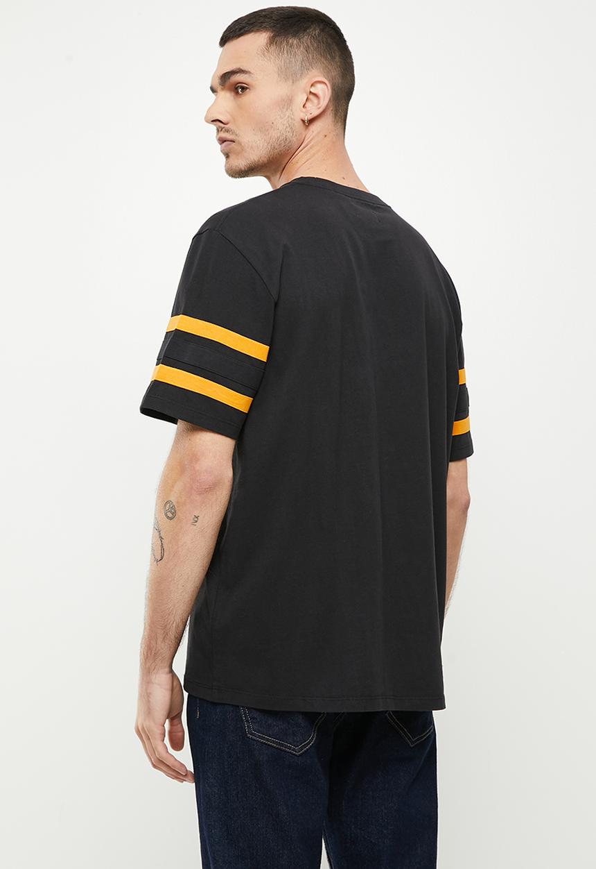 Superdry. - Vintage quarterback tee - black