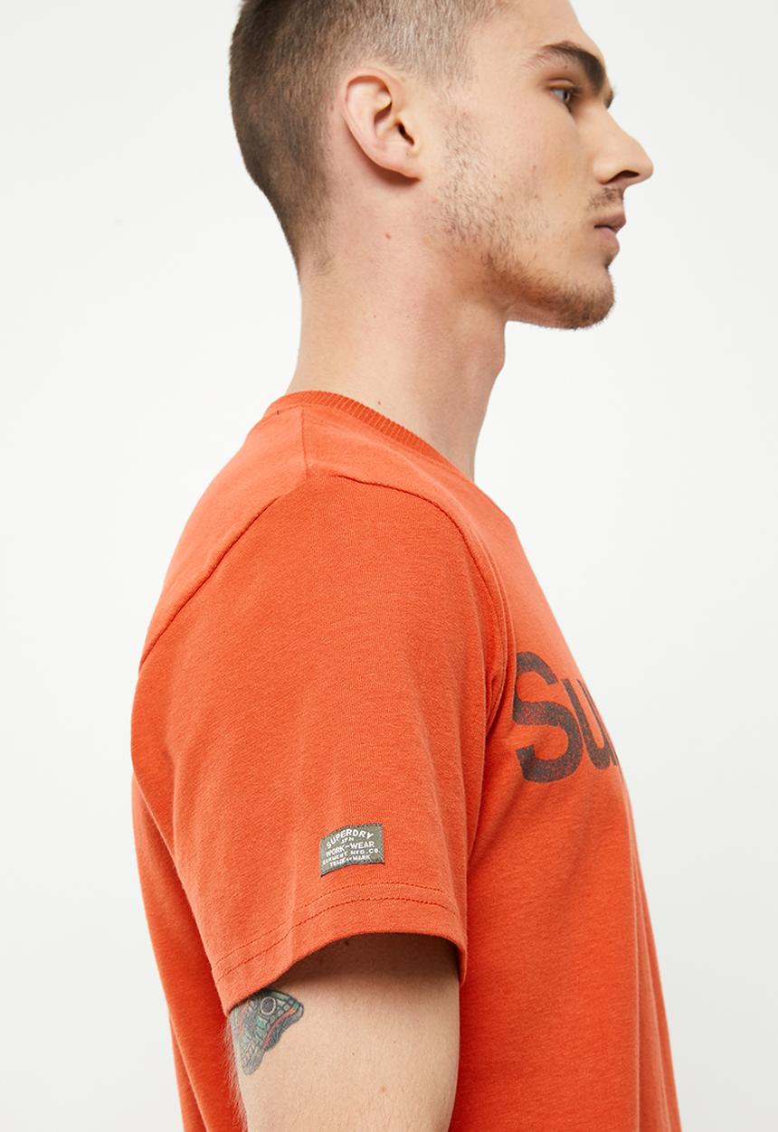 Superdry. - Vintage cl classic tee - rust