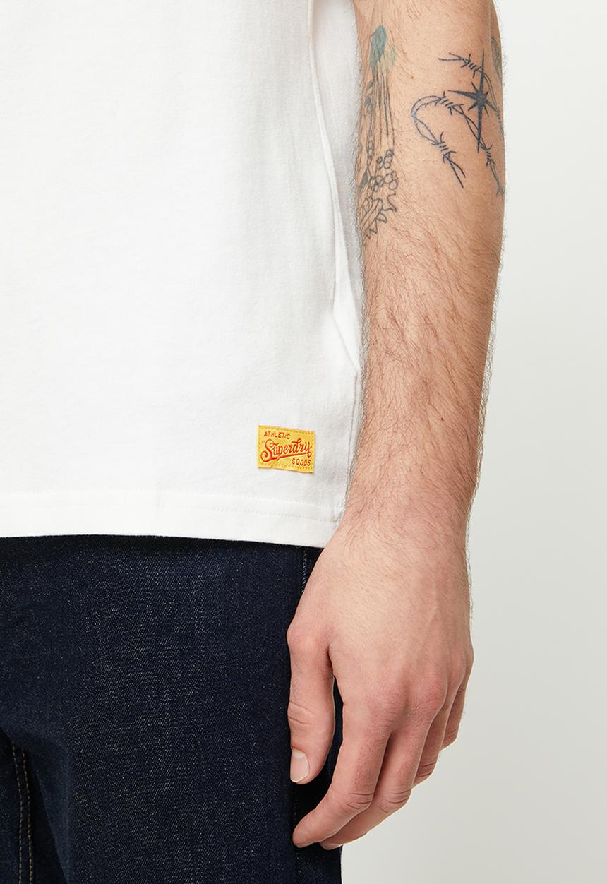Superdry. - Vintage vl interest tee - winter white