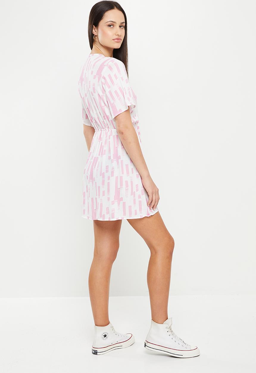 Volcom - Sand siesta dress - red & white wavey