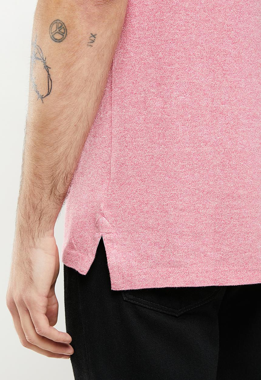 Superdry. - Classic pique polo - mid pink grit