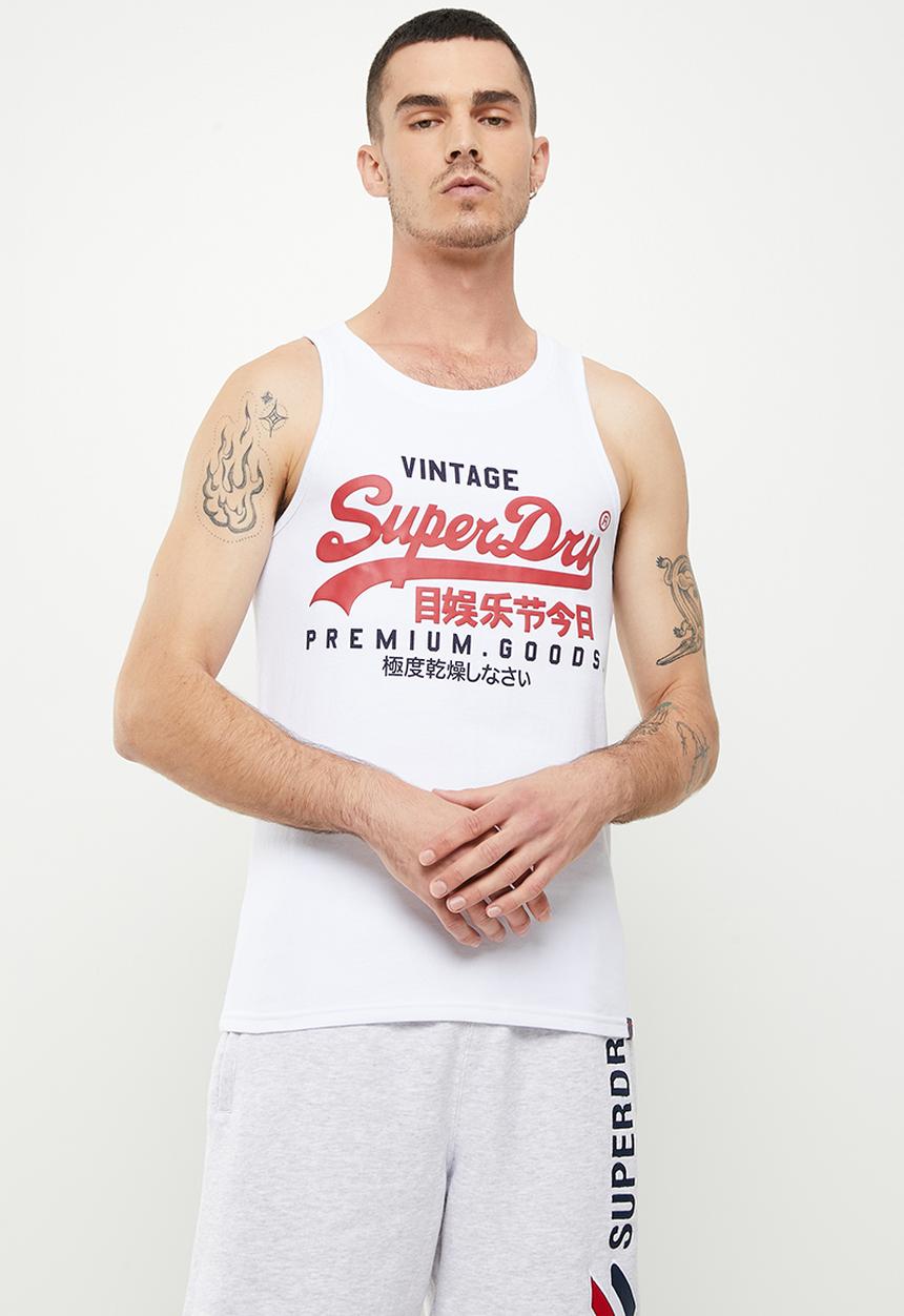 Superdry. - Vintage vl classic vest - optic