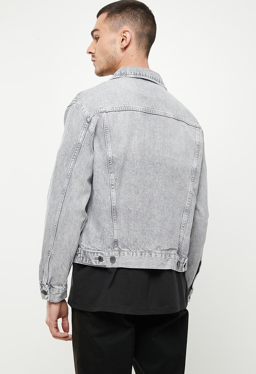Superdry. - Highwayman trucker - frank vintage grey