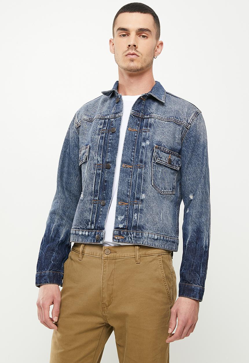 Superdry. - Vintage worker trucker jacket - dark indigo vintage 