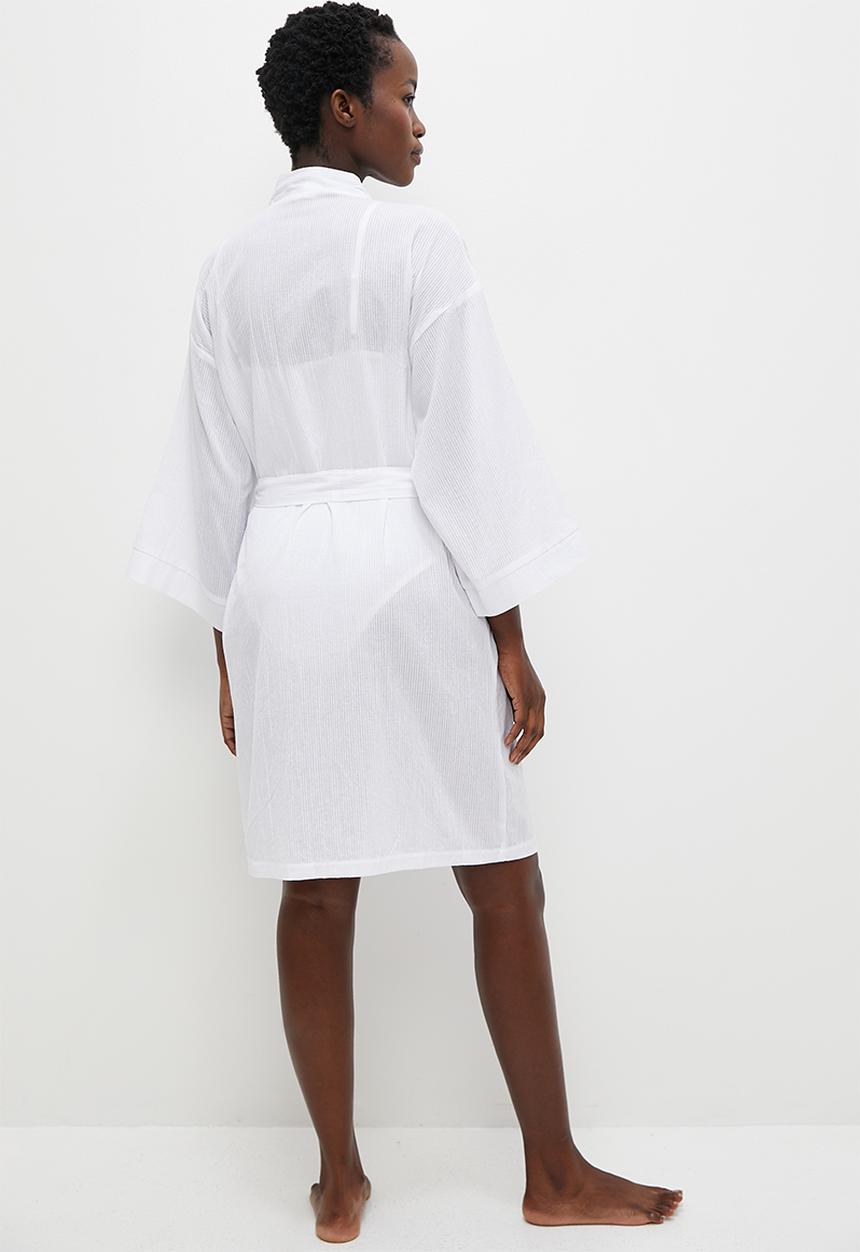 Short robe - white