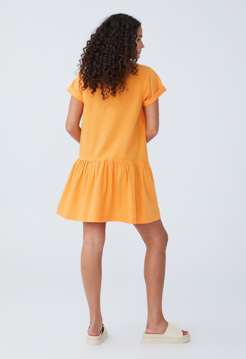Cotton On - Scout mini shirt dress - soft orange