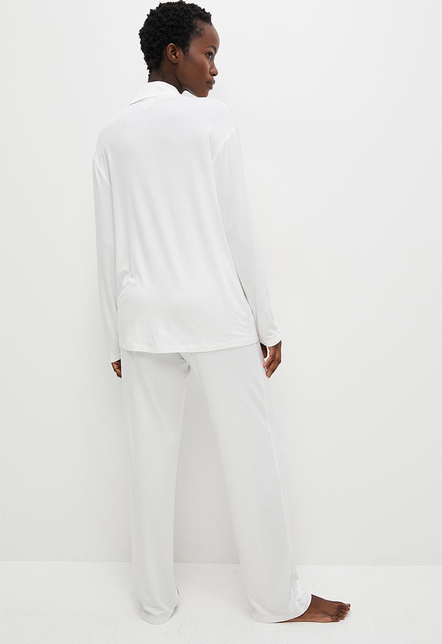 Superbalist - Sleep shirt & pants set - ecru