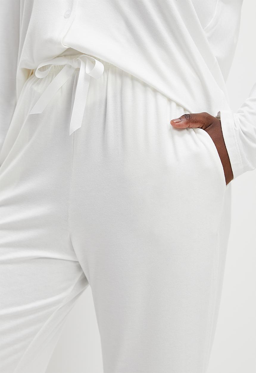 Superbalist - Sleep shirt & pants set - ecru