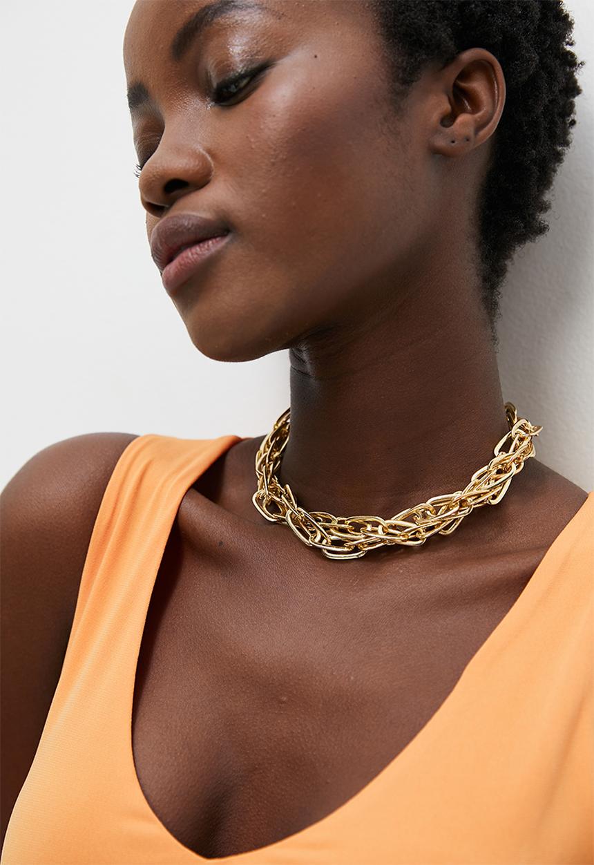 Superbalist - Debs layered necklace - gold
