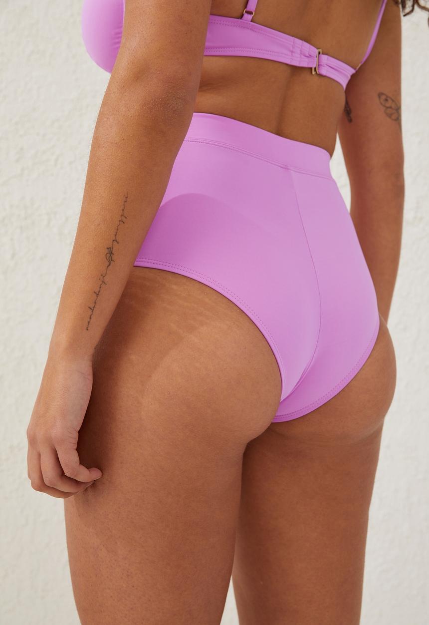 Cotton On - Boyleg full bikini bottom - digital orchid