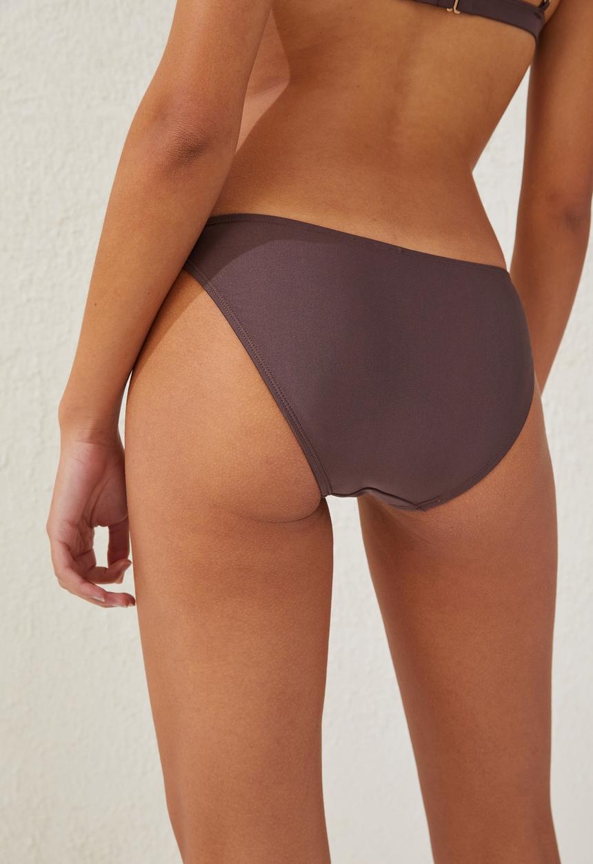 Cotton On - Full bikini bottom - brownie shimmer