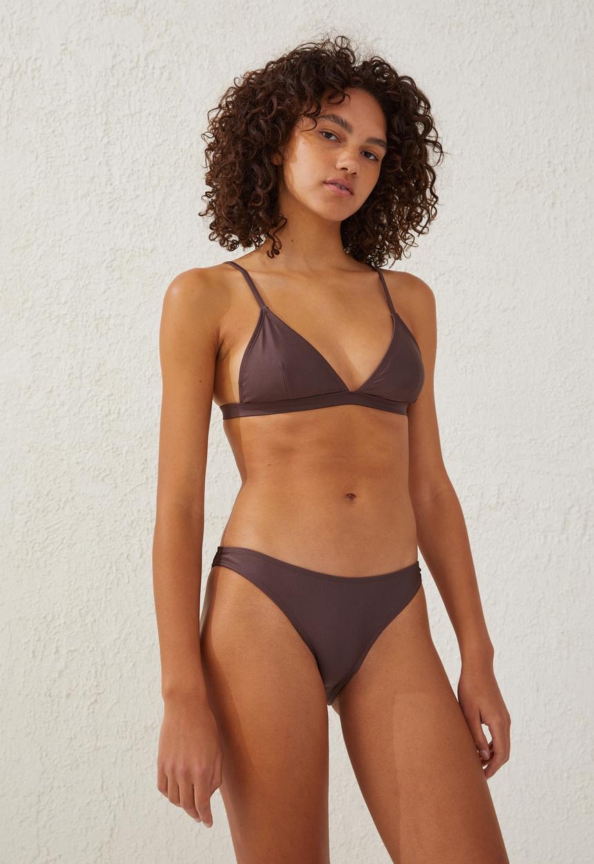 Cotton On - Full bikini bottom - brownie shimmer