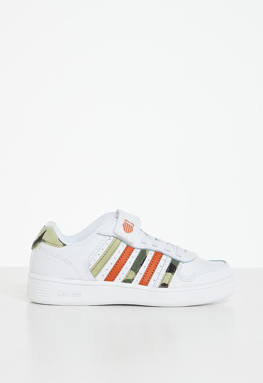 K-Swiss - Court palisades strap - white/ camo/ pureed pumpkin