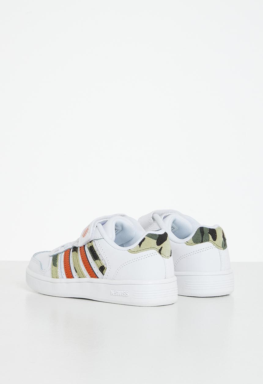 K-Swiss - Court palisades strap - white/ camo/ pureed pumpkin