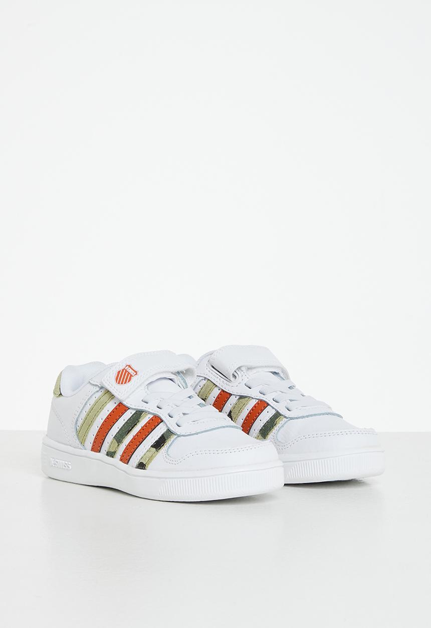 K-Swiss - Court palisades strap - white/ camo/ pureed pumpkin