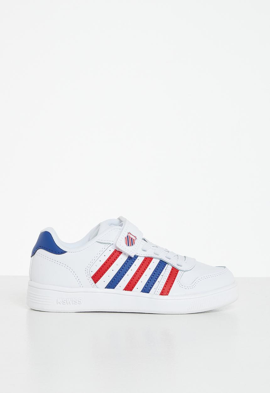 K-Swiss - Court palisades strap - white / blue / red