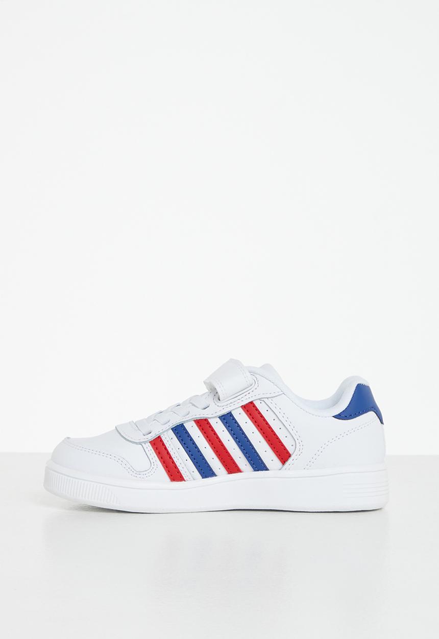 K-Swiss - Court palisades strap - white / blue / red