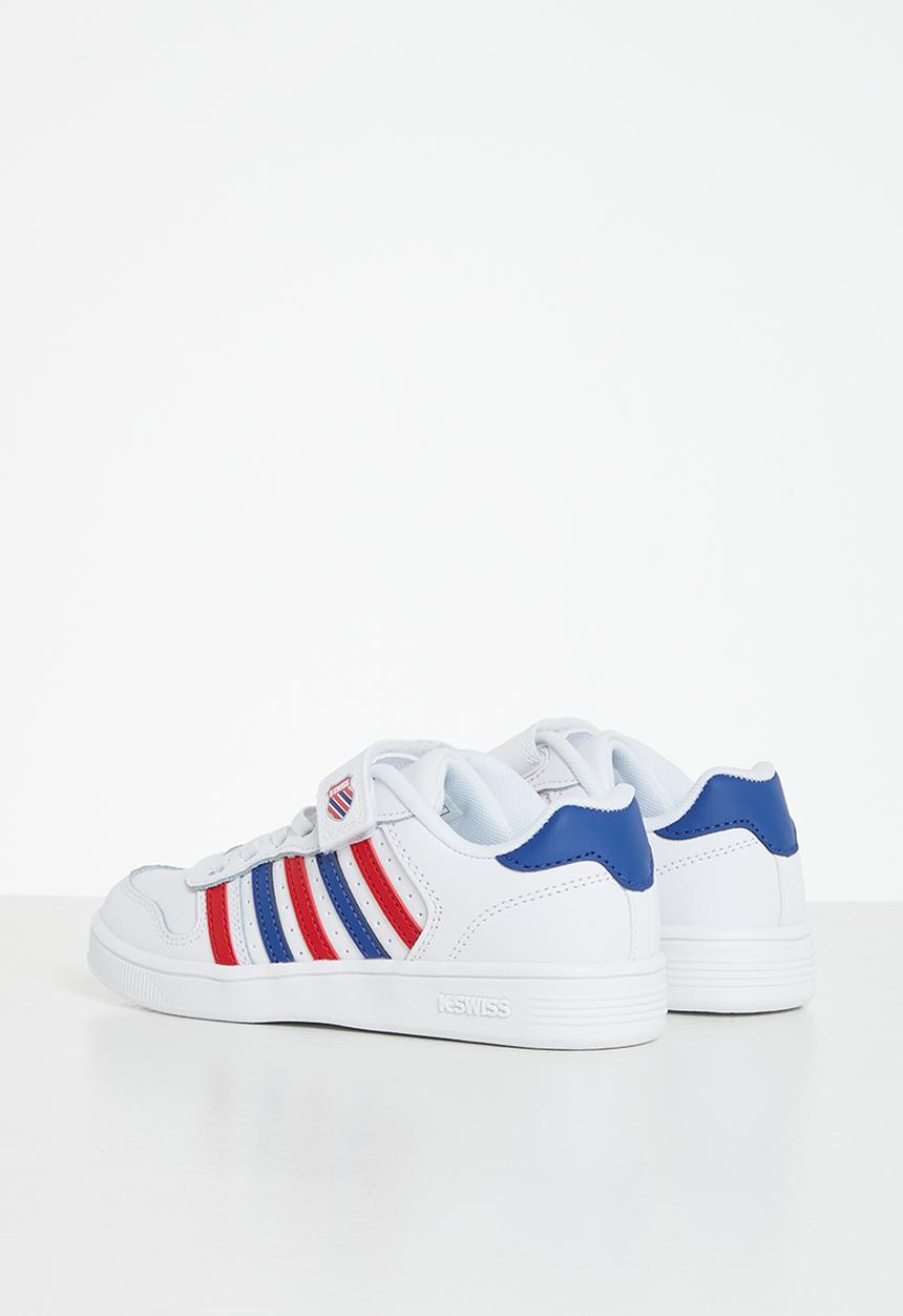 K-Swiss - Court palisades strap - white / blue / red
