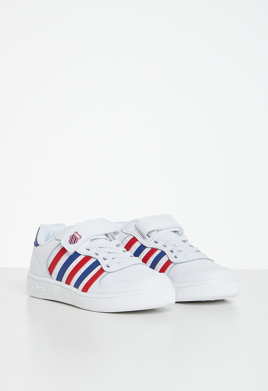 K-Swiss - Court palisades strap - white / blue / red