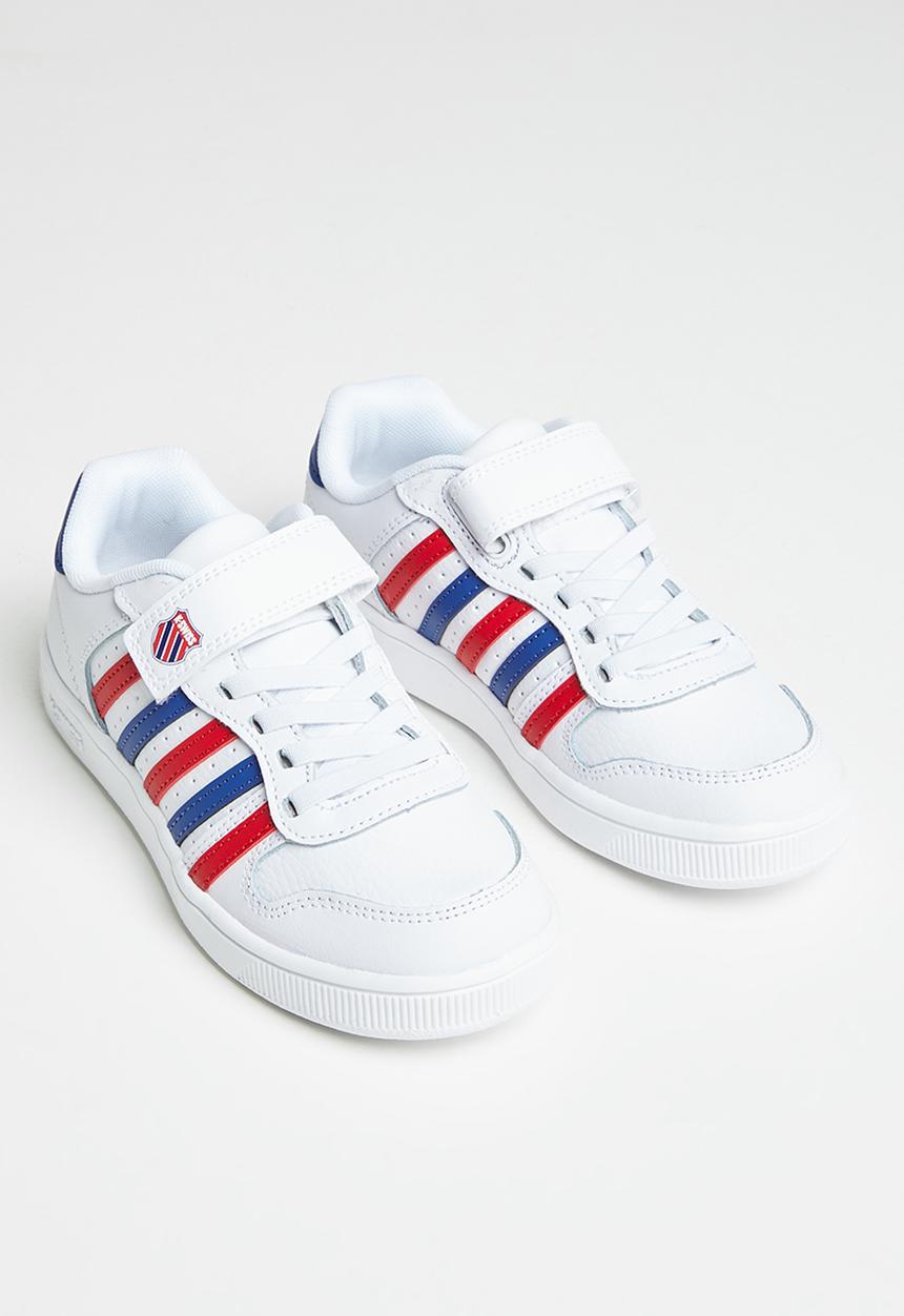 K-Swiss - Court palisades strap - white / blue / red
