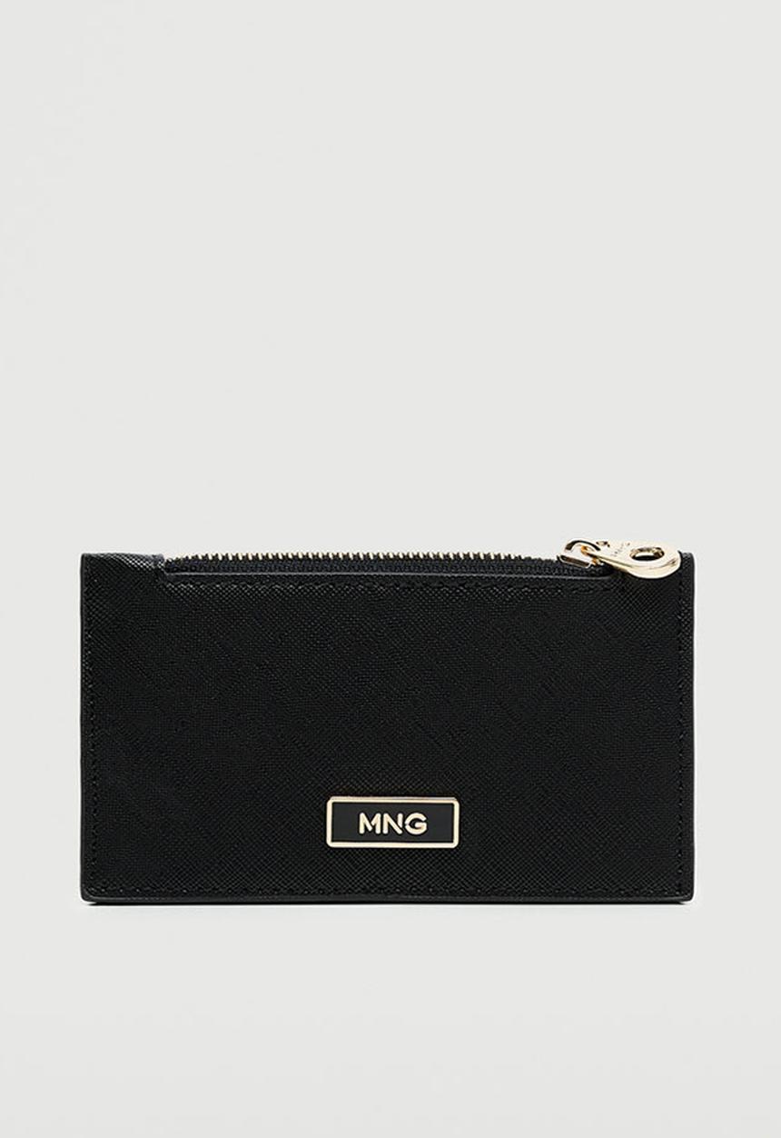 MANGO - Logo card holder - black