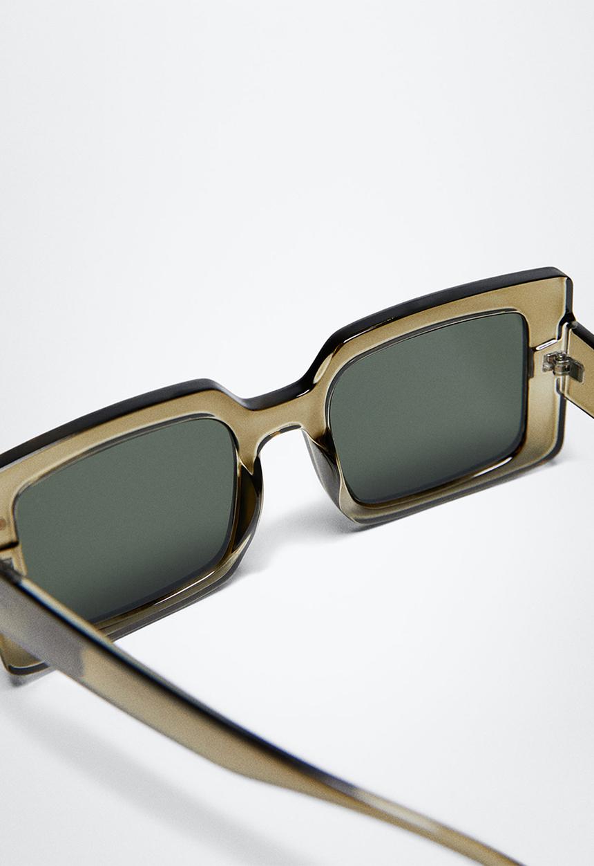 MANGO - Clear frame sunglasses - khaki