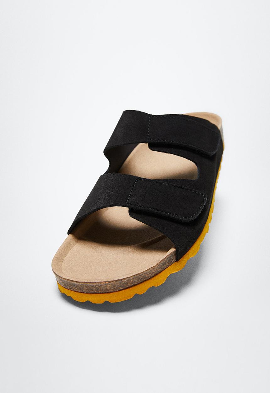 MANGO - Sandals recife - black
