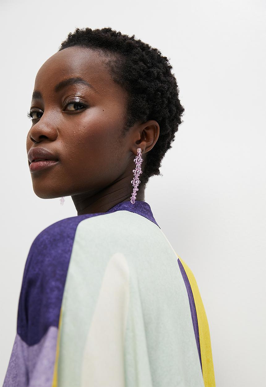 Superbalist - Bonnie statement earrings - purple