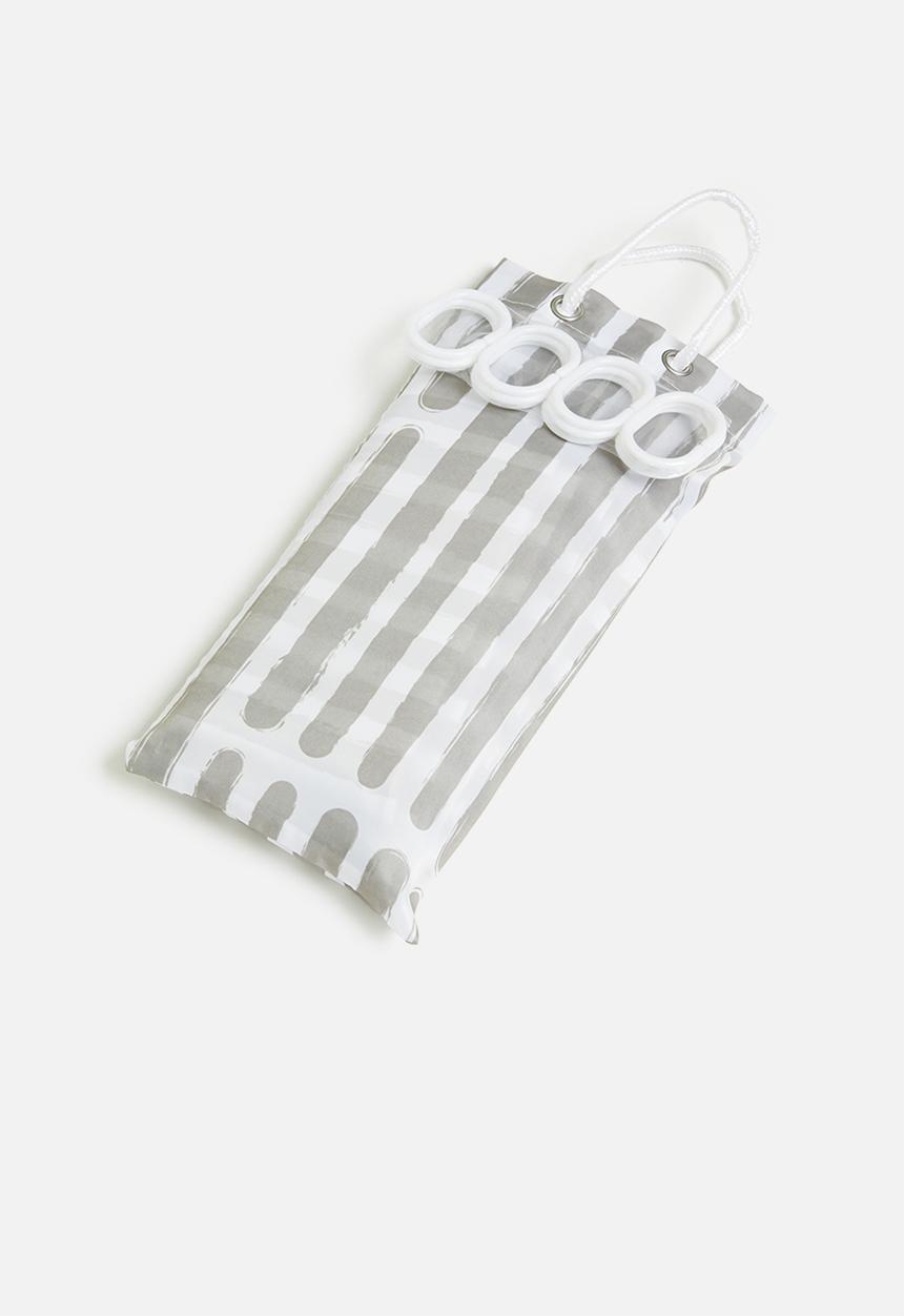 Bathroom Solutions - Polyester shower curtain - light grey 