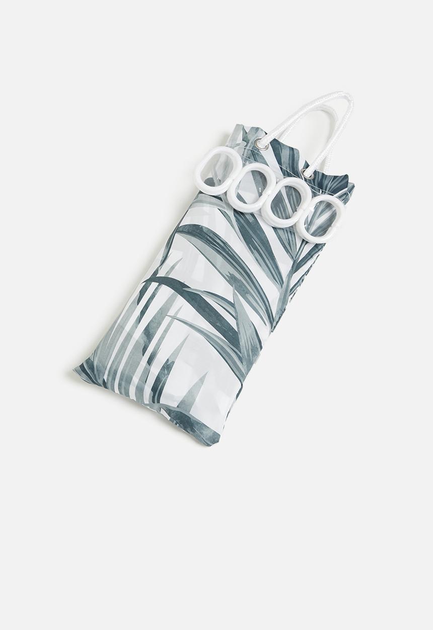Bathroom Solutions - Polyester shower curtain - leaves 