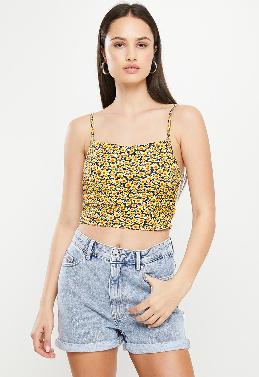 Glamorous - Ladies top - mini sunflower