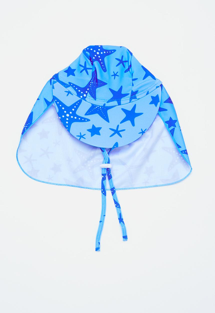 Pop Candy - Boys starfish printed swim hat - blue