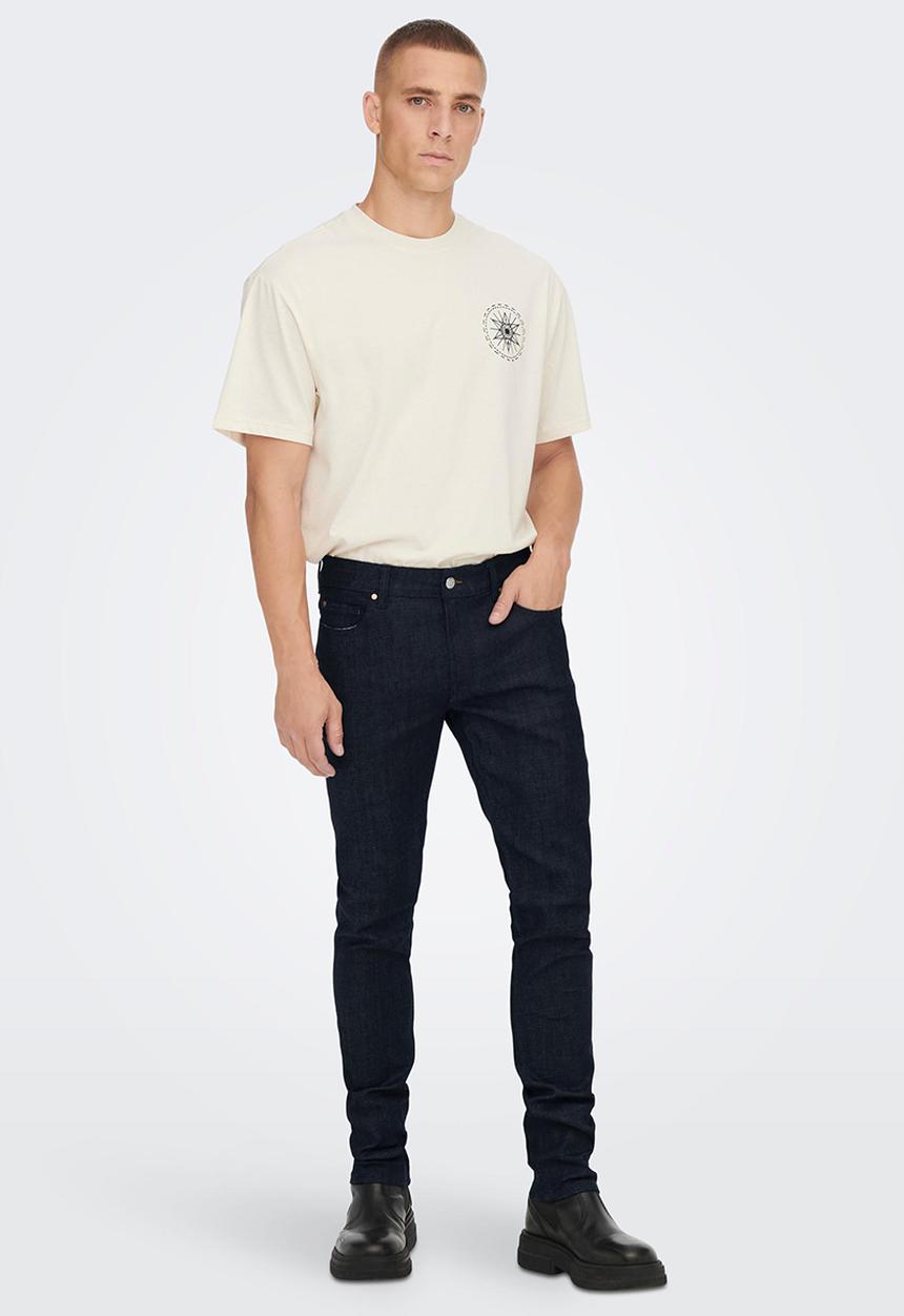 Only & Sons - Onsloom slim raw 2944 jeans - dark blue 