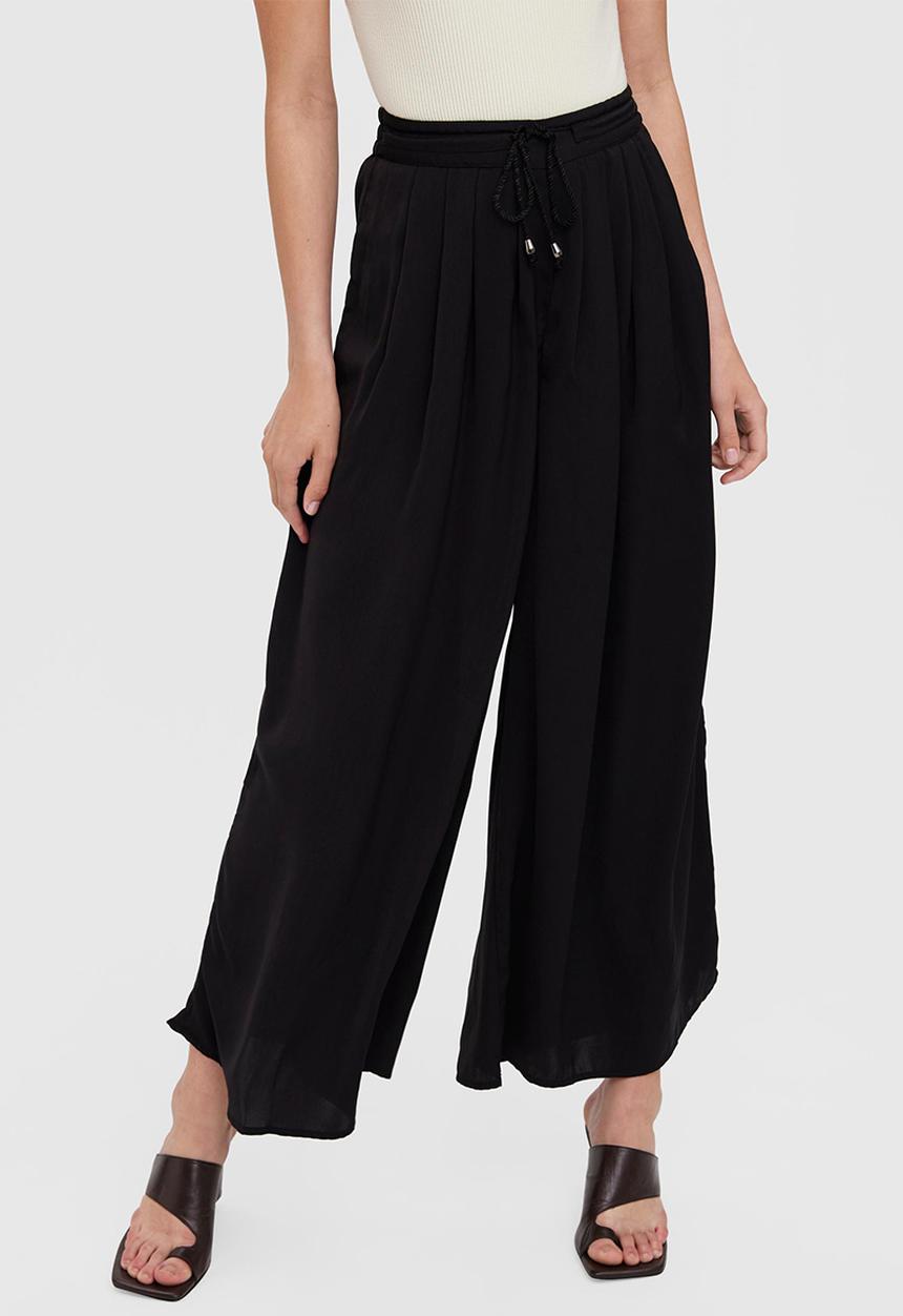 Vero Moda - Ariane new high waist loose boho pant - black