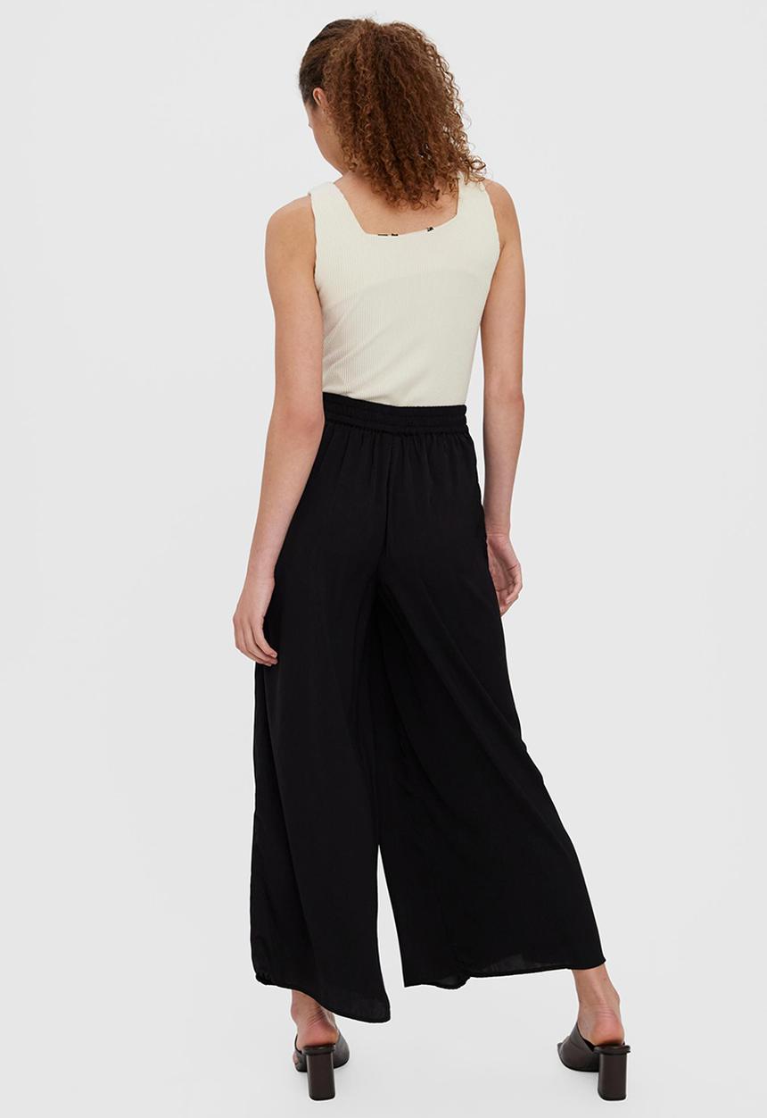 Vero Moda - Ariane new high waist loose boho pant - black