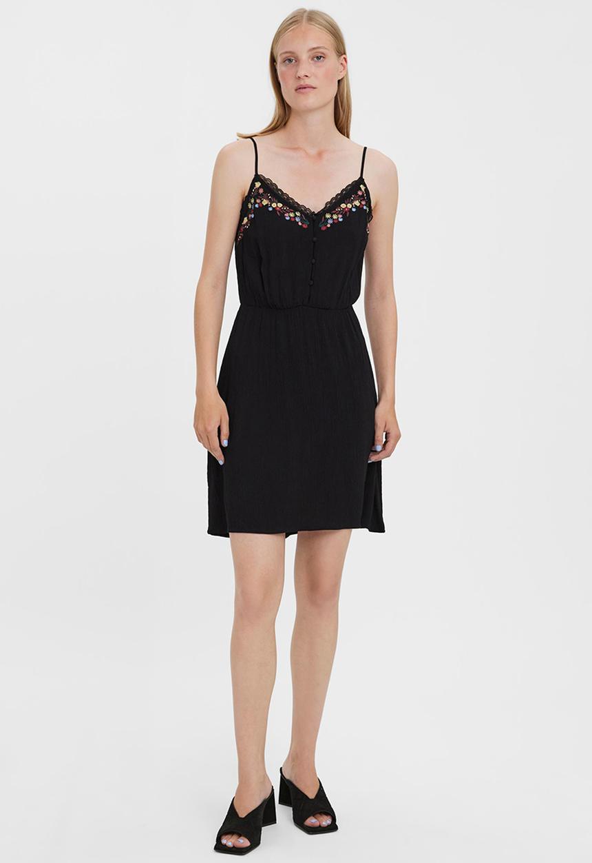 Vero Moda - Bina boho lace dress - black