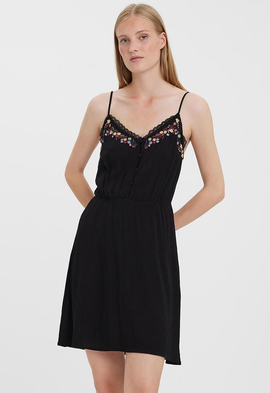 Vero Moda - Bina boho lace dress - black