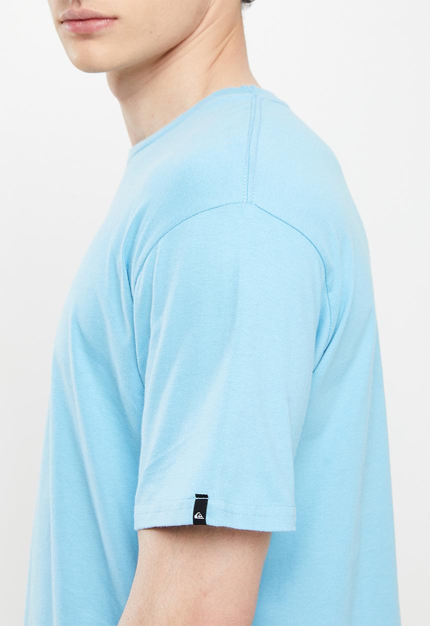Quiksilver - Corp logo short sleeve  - delphinium blue