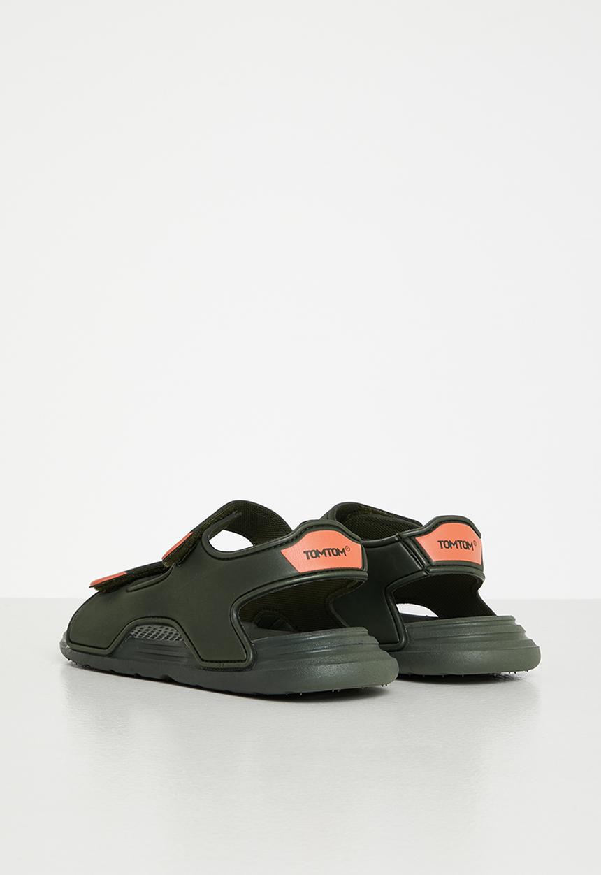 Tom Tom - Boys sandals - olive & orange