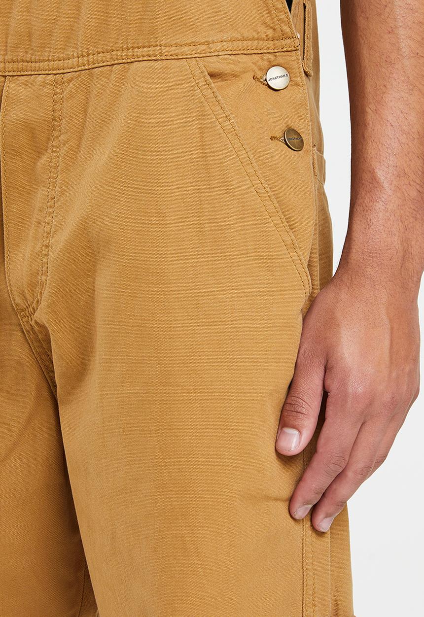 Jonathan D - Jared canvas utility dungaree - tan
