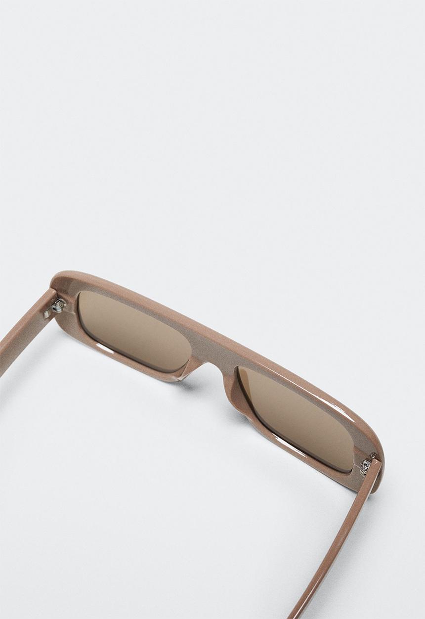 MANGO - Acetate frame sunglasses - medium brown