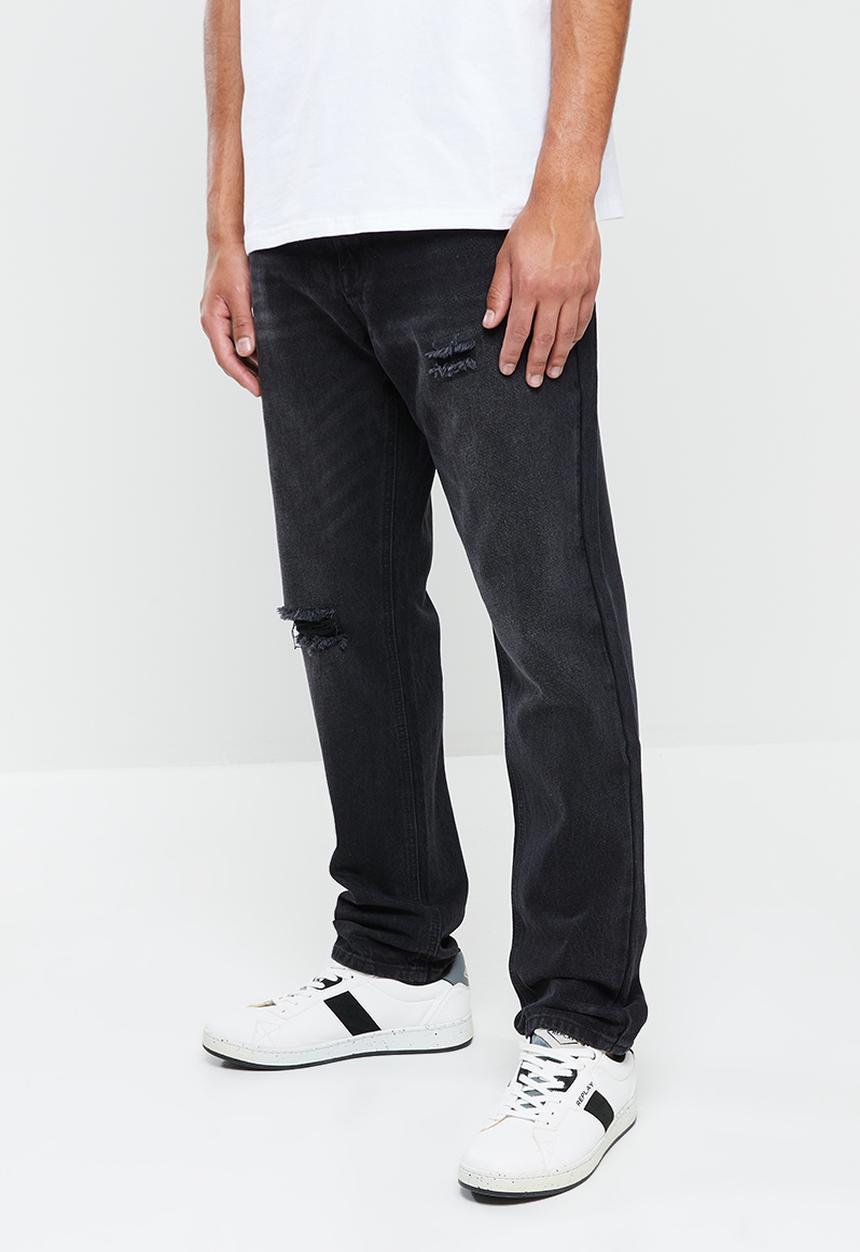 Jonathan D - Tobi five pocket denim jeans - straight leg - black