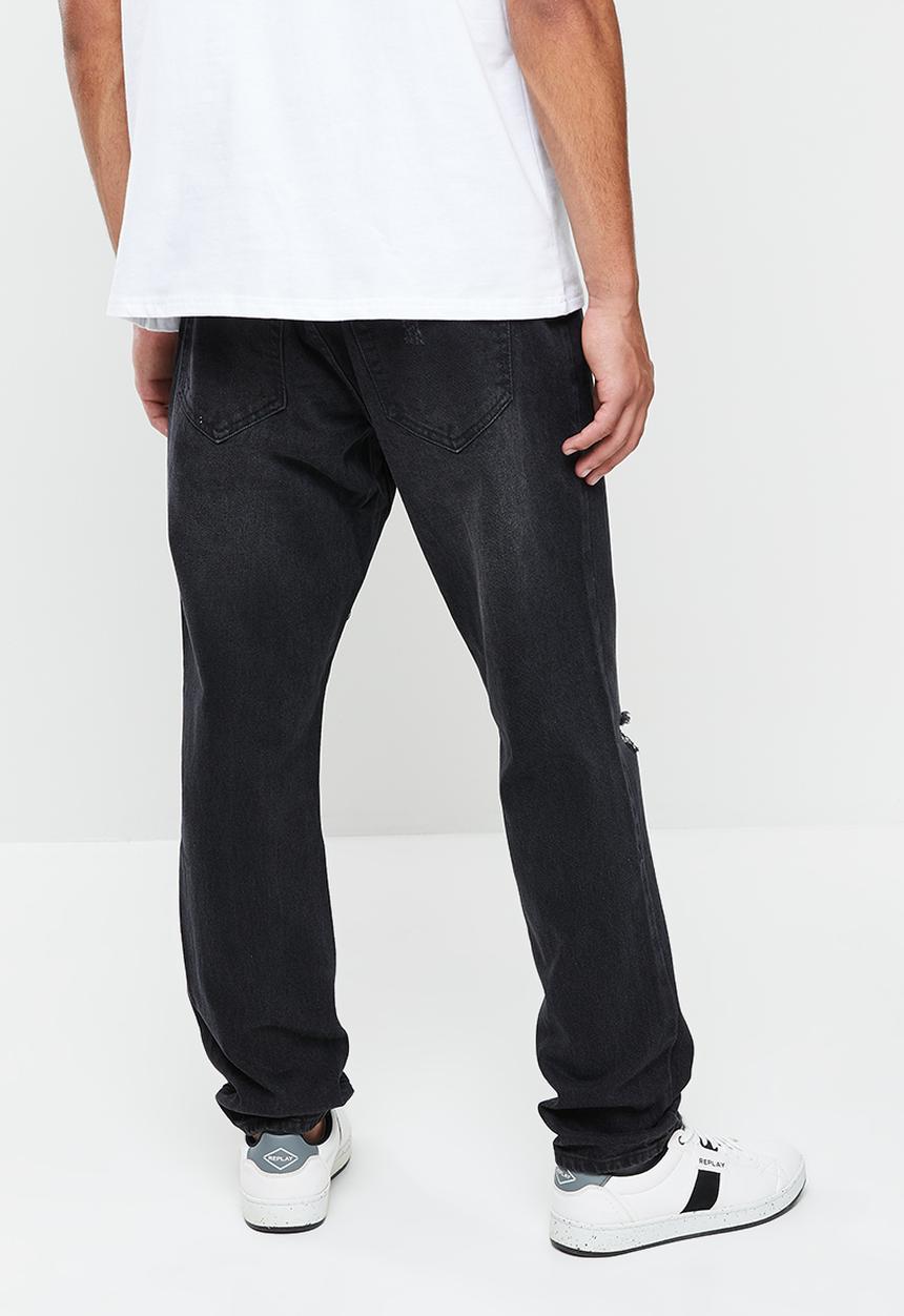 Jonathan D - Tobi five pocket denim jeans - straight leg - black