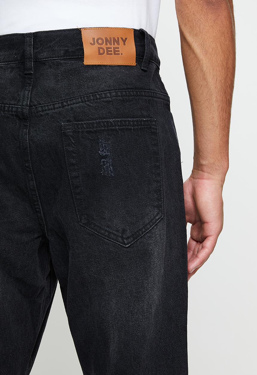 Jonathan D - Tobi five pocket denim jeans - straight leg - black