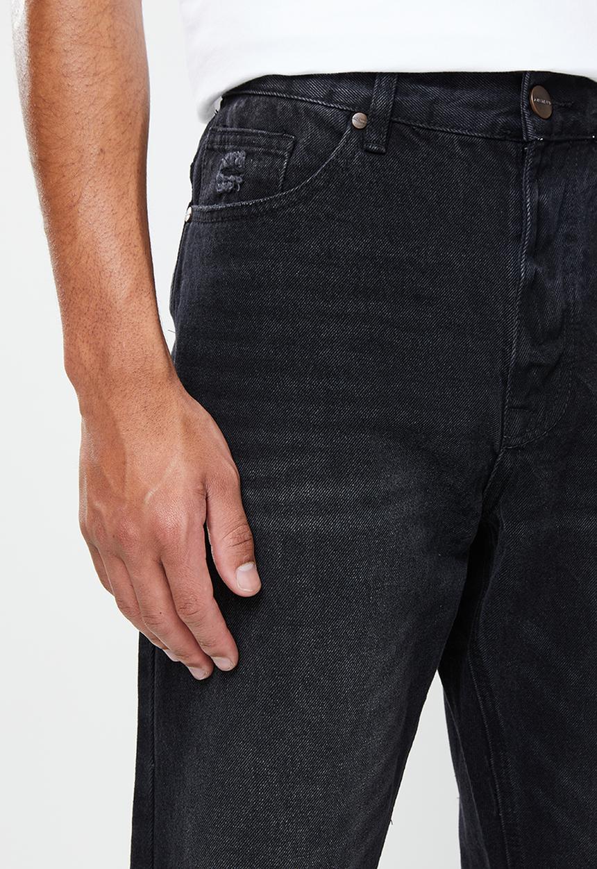 Jonathan D - Tobi five pocket denim jeans - straight leg - black