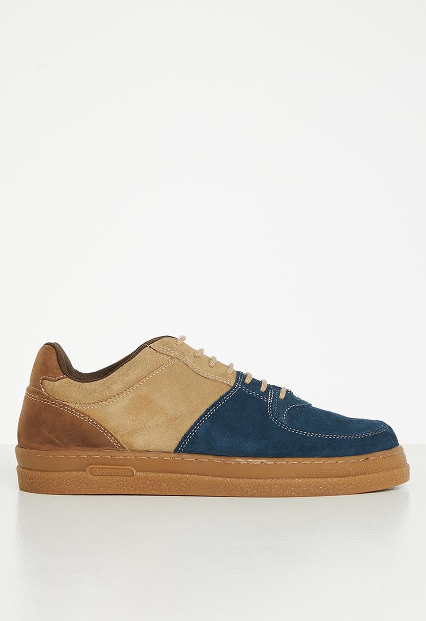 Grasshoppers - Aiden sneaker - denim/mushroom/brown